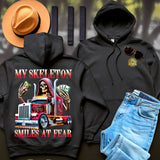 MY SKELETON SMILES AT FEAR - HOODIE