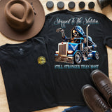 STRIPPED TO THE SKELETON STILL STRONGER THEN MOST - T-SHIRT