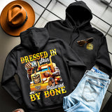 DRESSED IN SKIN POWERED BY BONE - HOODIE