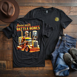 BORN WITH BATTLE BONES - T-SHIRT